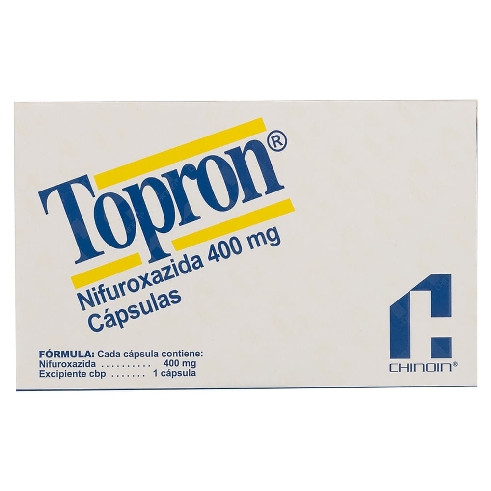 Topron nifuroxazida 400 mg caja 16 cápsulas - Precio indicado por ...