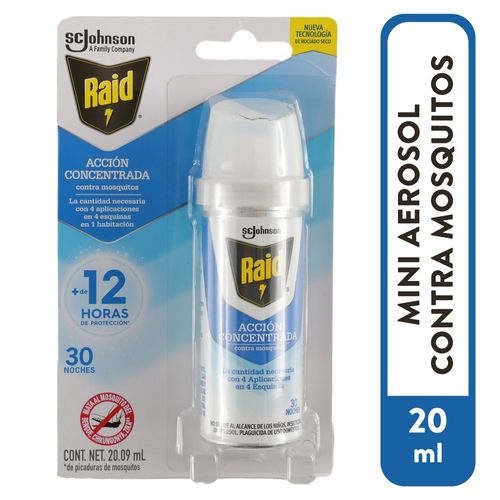 Insecticida Raid Acción Concentrada Contra Mosquitos - 20.09 ml
