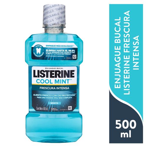 Enjuague bucal Listerine menta - 500 ml