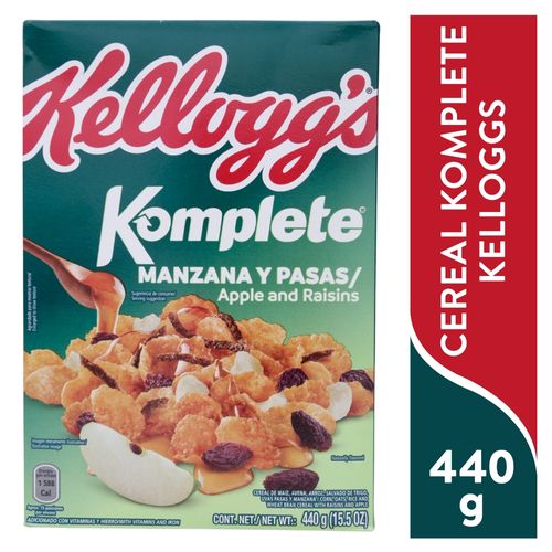 Cereal  Kellogg's Komplete Manzana Pasas - 440 g