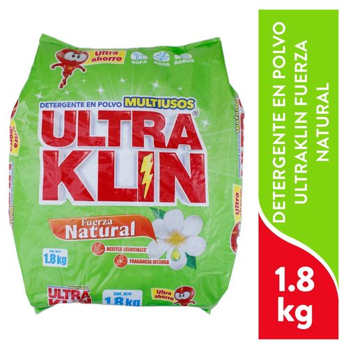 Detergente en polvo Ultraklin Fuerza Natural - 1.8 kg