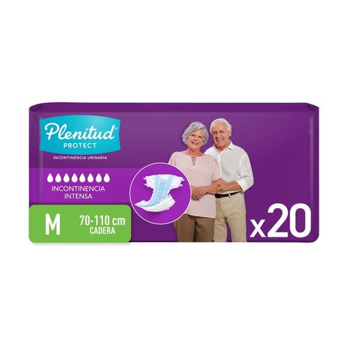 Pañales para Adulto Plenitud Protect M -20 Uds