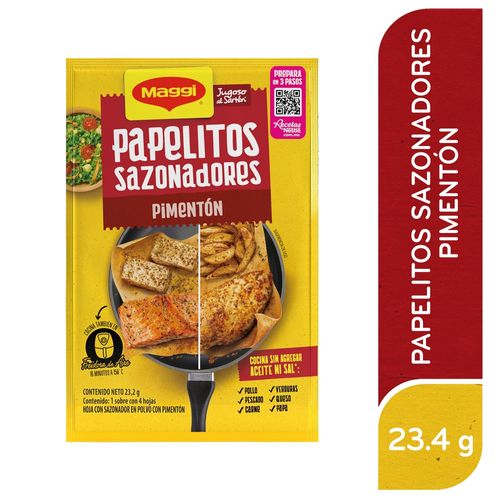 Sazonador Maggi jugoso al sartén pimentón sobre - 23.2 g