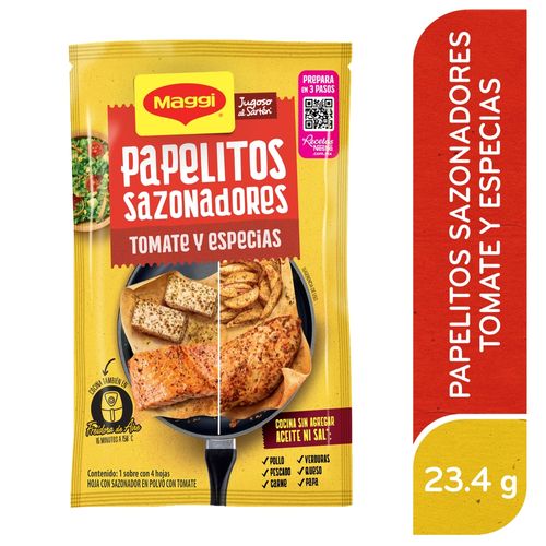 Sazonador Maggi Jugoso Al Sartén Tomate Y Especias Sobre - 21.5g