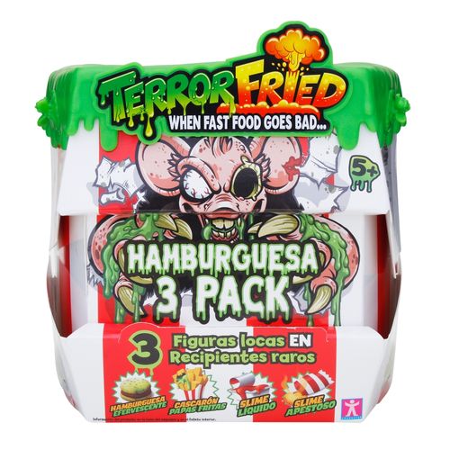 Terror Fried Caja Hamburguesa Fig. X3