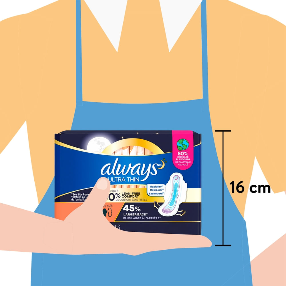 Toallas y Tampones Always Always Ultrathin Noct Talla 4 De 16u