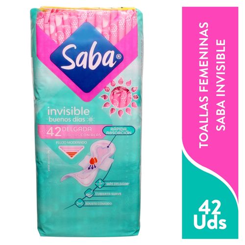 Toalla invisible Saba delgadas con alas -42 uds