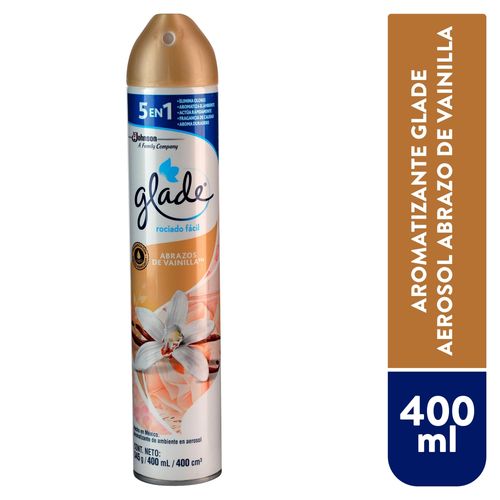 Aromatizante Glade Aerosol Abrazos De Vainilla  - 400ml