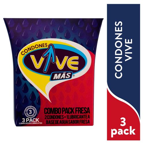 Preservativos Vive Combo Pack - 3 Uds