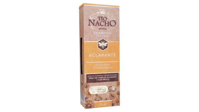 Comprar Shampoo Tío Nacho Aclarante Jalea Real Manzanilla -415