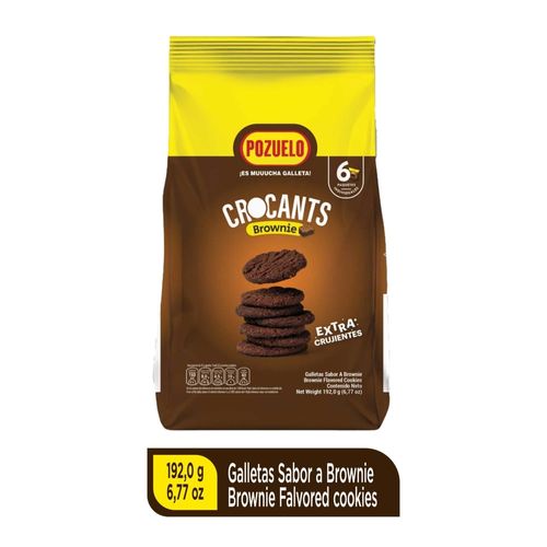 Galleta Pozuelo Crocants Brownie 192gr