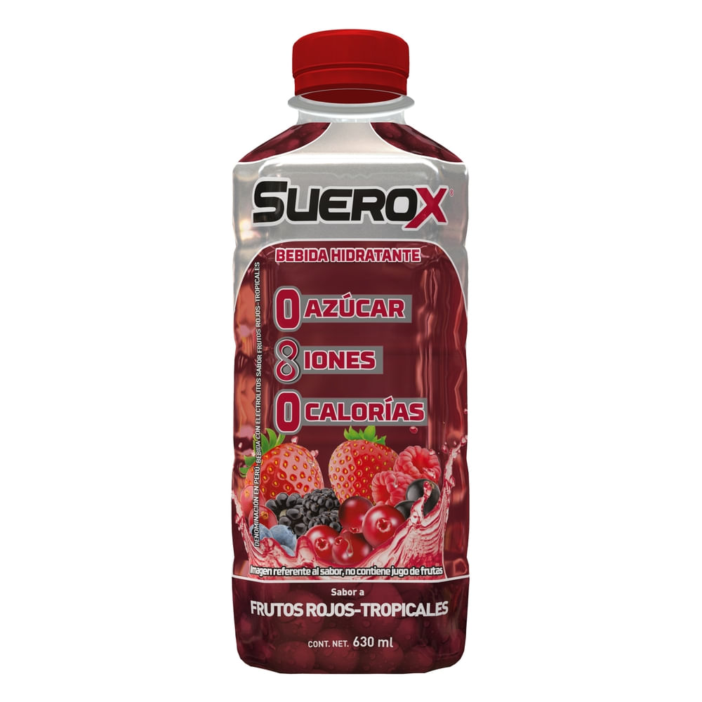Comprar Bebida Hidratante Suerox Sin Azúcar Frutos Rojos - 630 ml