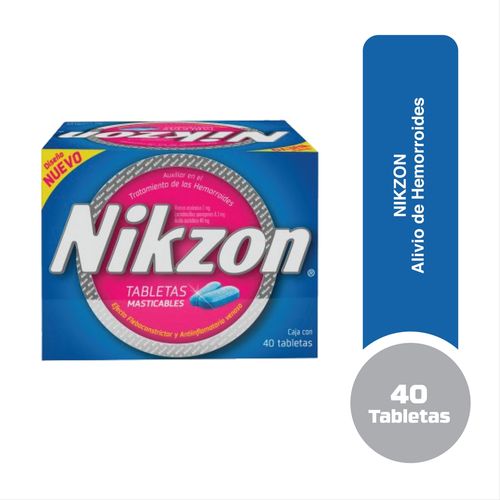 Nikzon para hemorroides- 40 tabletas