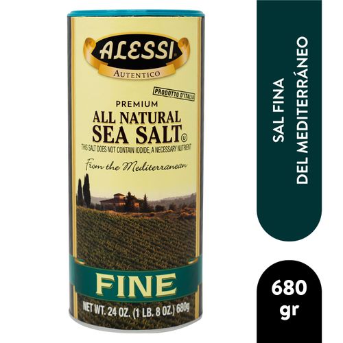 Sal Natural Alessi De Mar Fina  - 680 g