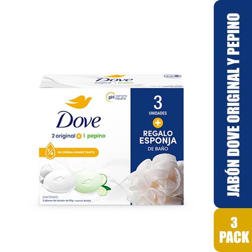 Jabón De Tocador Dove Dove Jab Origpepino 3pack 270g