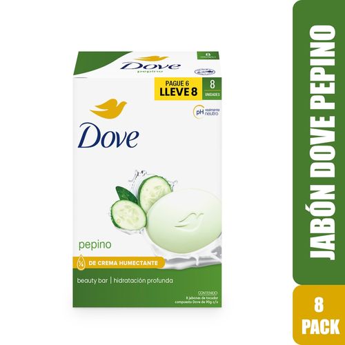 Jabón De Tocador Dove Dove Jab Pepino 8pack 720g