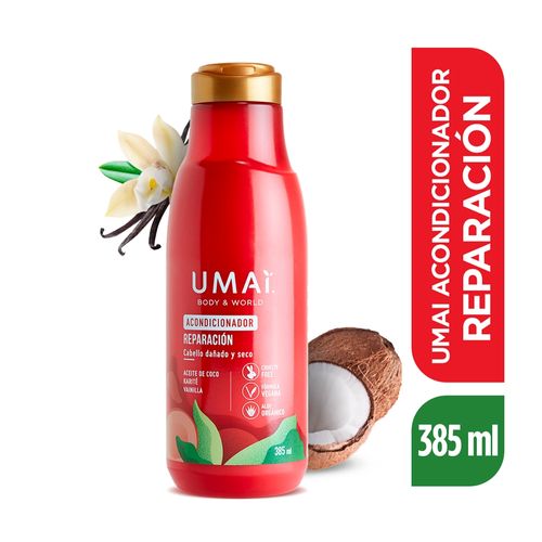 Acondicionador UMAI Reparación, cabello dañado y seco - 385 ml