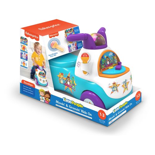 Movin groovin Fisher-Price ride on