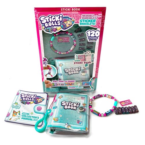 Set Sticki Rolls 1 Brazalete Más Libro De Colección