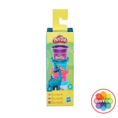Plastilina Play Doh mini Ppcks de colores - 4 Uds