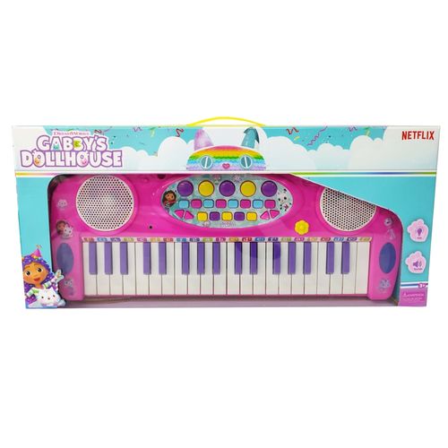Musical piano rosado Gabby's Dollhouse 46cm