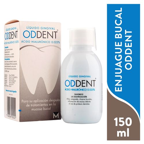 Líquido gingival Oddent ácido hialurónico 0,025% - 150 ml