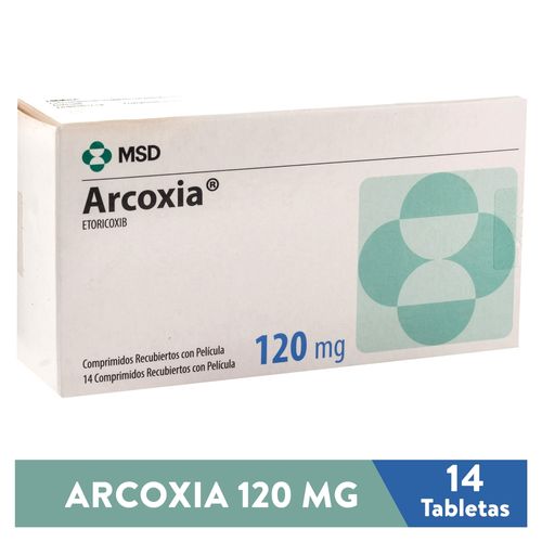 Arcoxia 120 Mg, Precio indicado por unidad