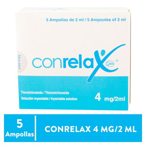 Conrelax 4 mg / 2ml, Precio indicado por unidad