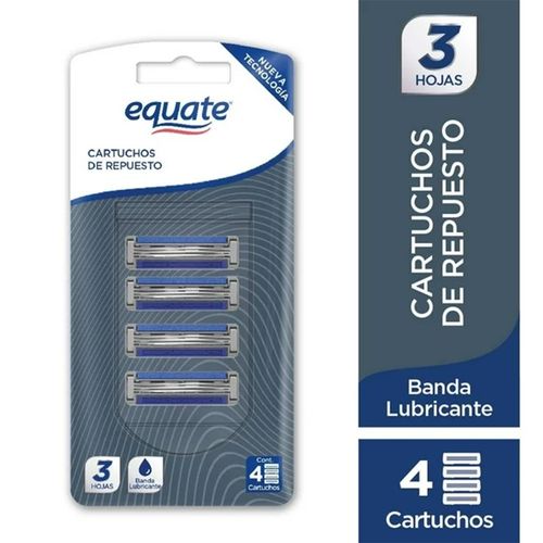 Cartuchos Equate de rasurado de repuesto