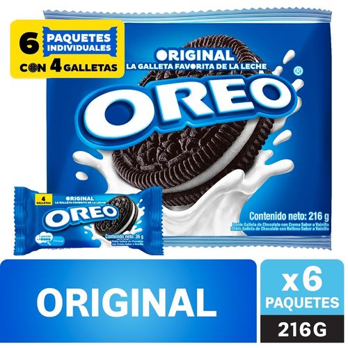Galleta Oreo Regular 6s 216 g