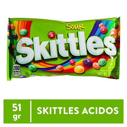 Dulces Skittles Sour - 51 g