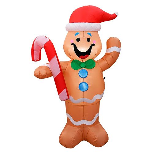 Inflable Holiday Time Diseño Galletita - 152 cm