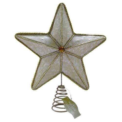 Punta Holiday Time Para Árbol Color Champagne - 33 cm