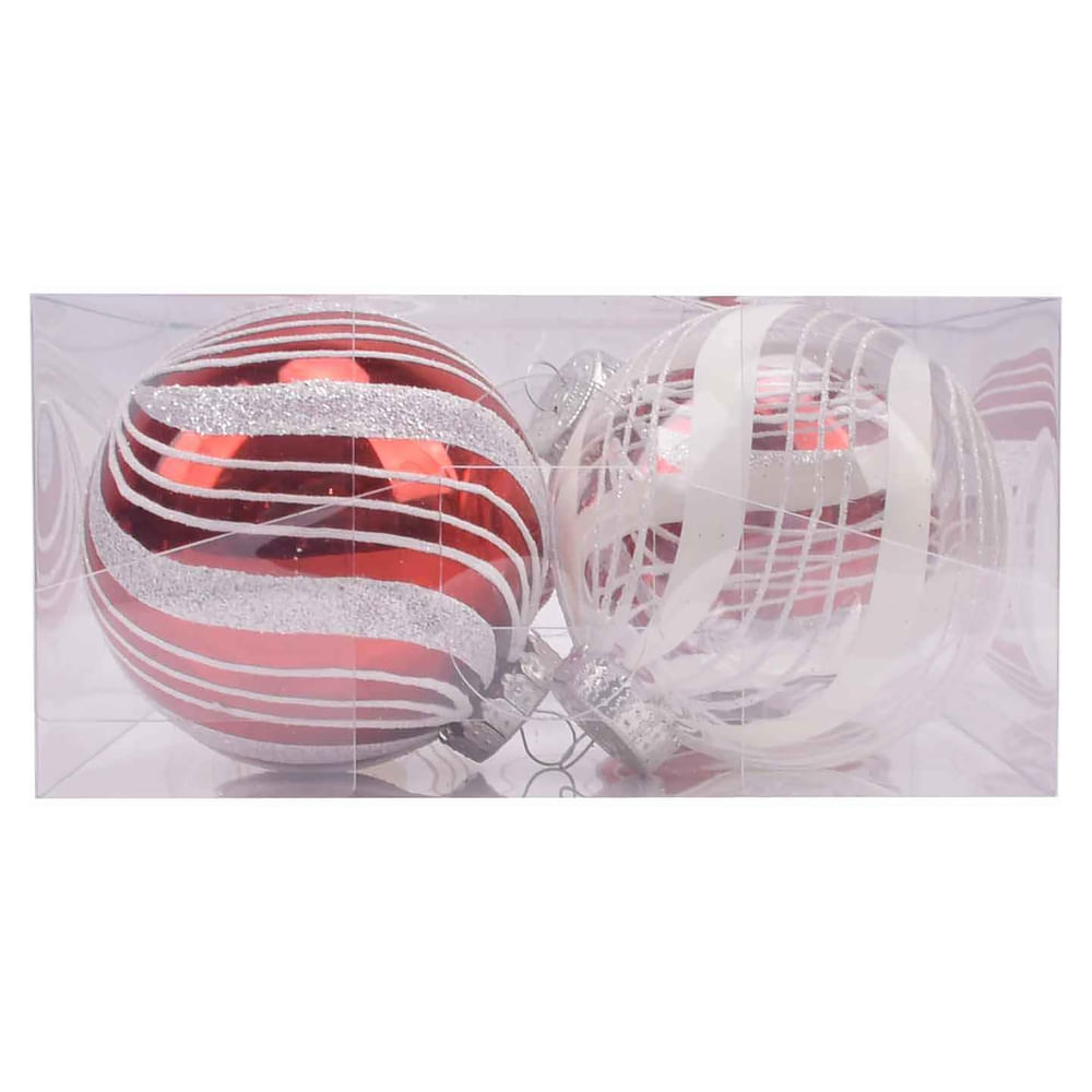 Esferas Decorad Rojas Blancas Set 4u Sp - Walmart | Costa Rica