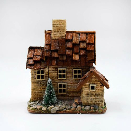Villa Decorativa Holiday Time Natural - 18 cm
