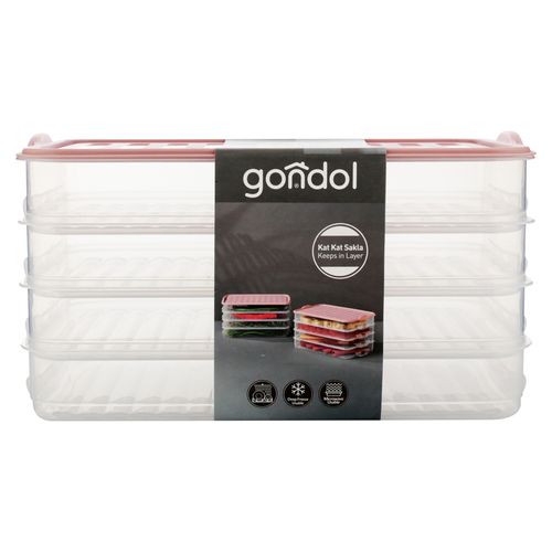 Contenedor Alimentos 4 Pza De 0.75L