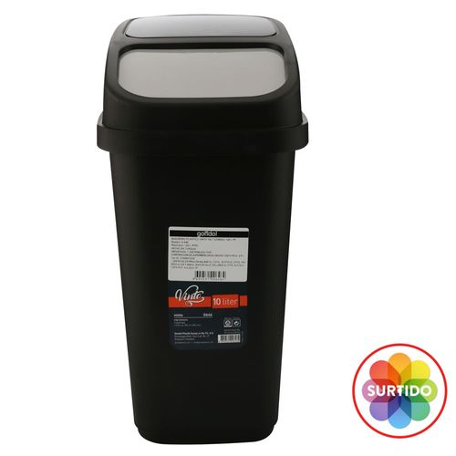 Basurero Plastico Vinto 10lt Gondol