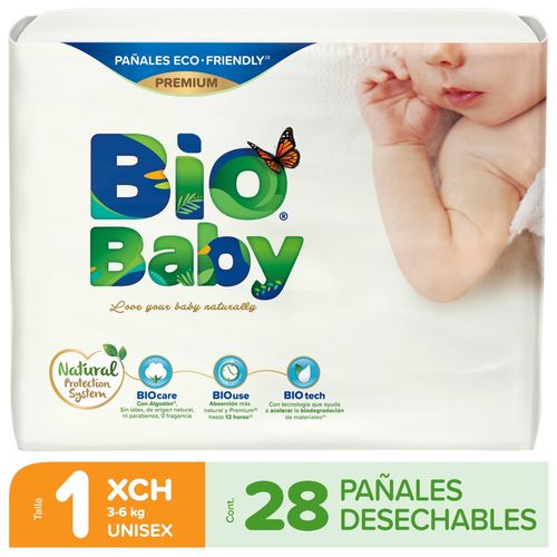 Pañales - Etapa 7 Bio Baby Panal Bebe Bio Baby Talla 1peq - 28 Unidades