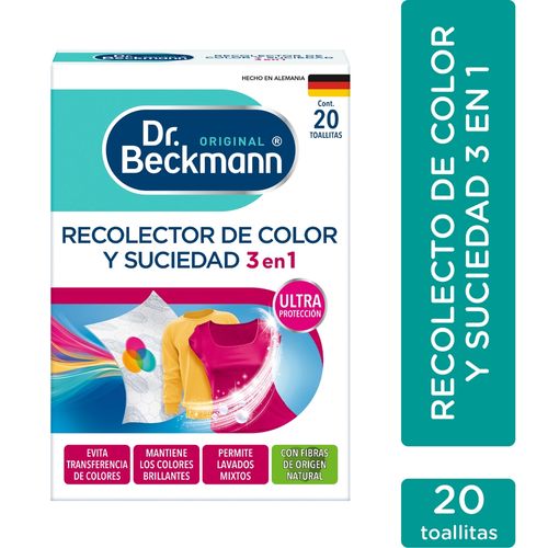 Recolector Dr Beckmann De Color Y Suciedad 3 en 1 - 20 Unidades