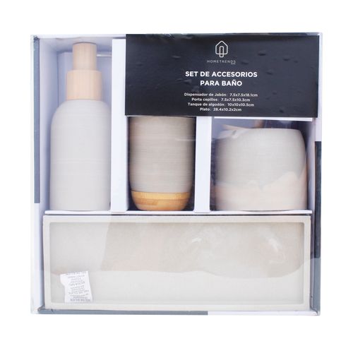 Set De Accesorios De Bano De 4 Uds