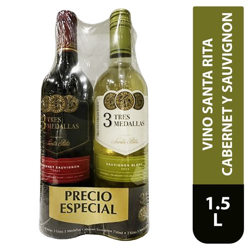 Vino Sta Rita 2pk Tres m Cab y Bl 1500ml