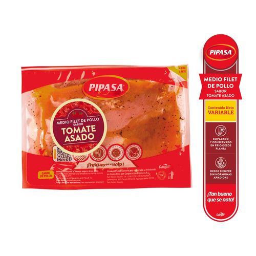 Filete de Pollo Medio con Tomate Pipasa Empacado - Precio indicado por kilo