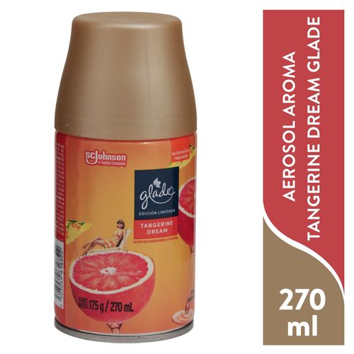 Aromatizante Automático Glade Tangerine Dream Repuesto - 270 ml