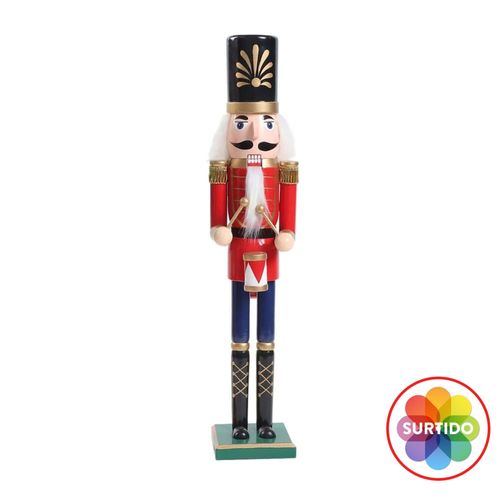 Cascanuez Holiday Time De Madera - 50 cm