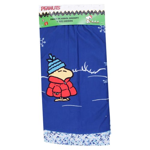 Falda Peanuts para árbol de navidad diseño snoopy y sus amigos