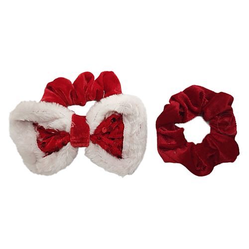 Elásticos Holiday Time para cabello navideño - 2 Pzas