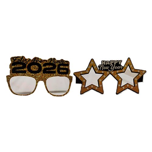Lentes Holiday Time año nuevo - 2 Pzas