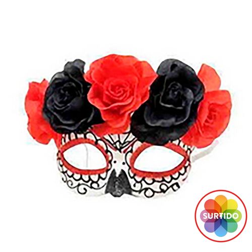 Antifaz Way To Celebrate Con Flor Halloween