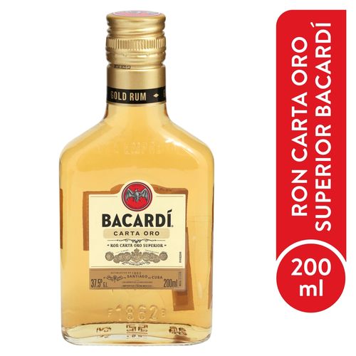 Bacardi Ron Carta Oro 200 Ml