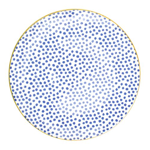 Ms Plato Plano 10 5 Porcelana Color Azul